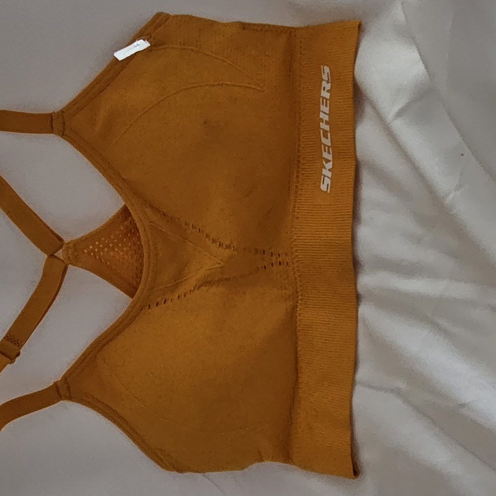 Skechers Mustard Yellow Sports Bra